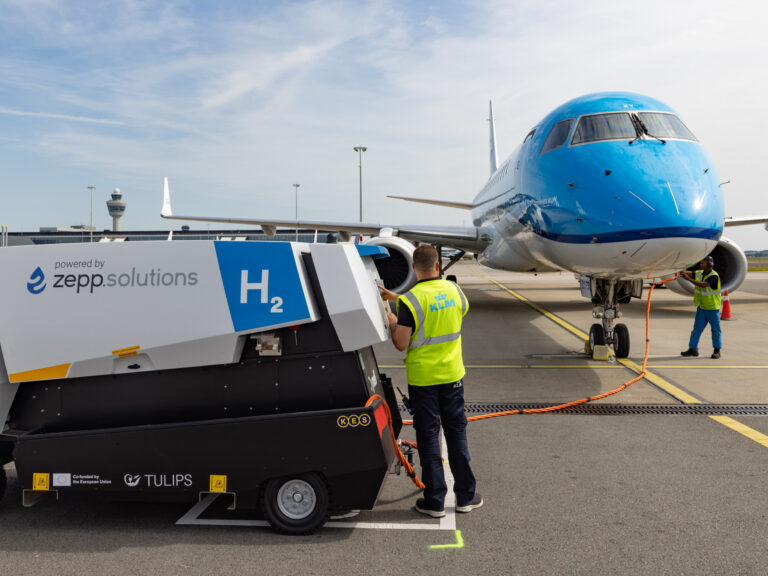 Hydrogen GPU supplies a KLM cityhopper with energy